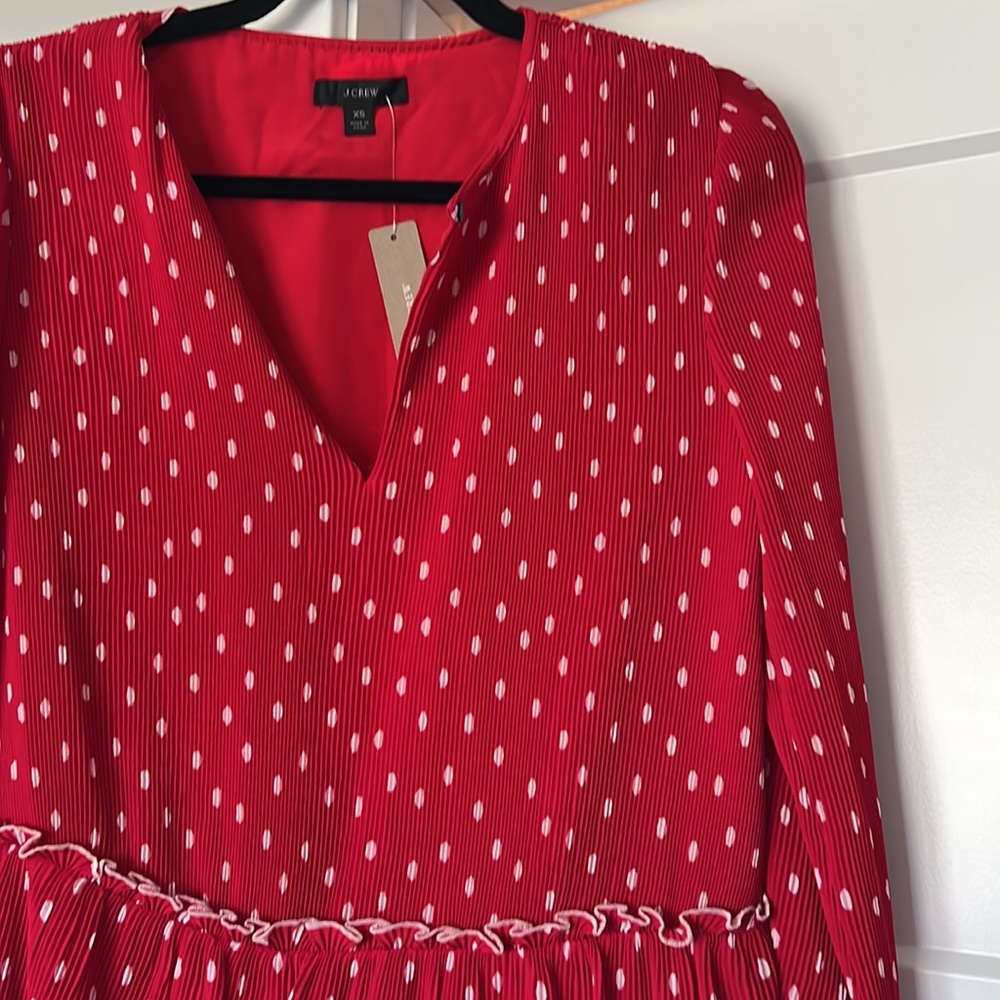 NWT J.Crew Red Top - Picture 2 of 3